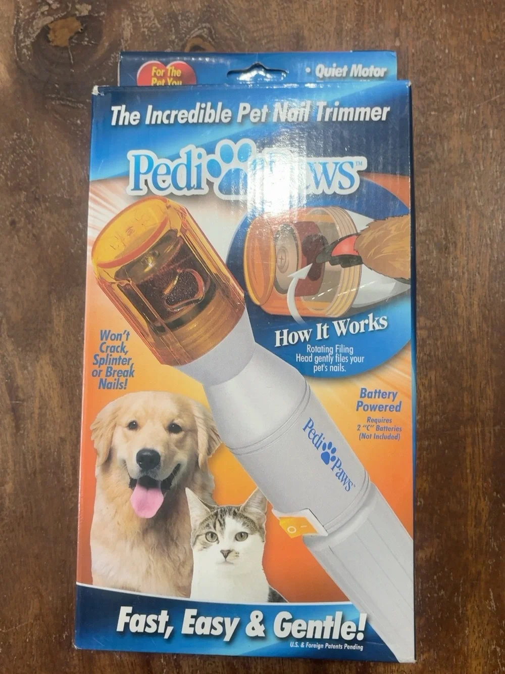 Pedi Paws Pet Nail Trimmer With 12 Replacement Heads – Tested & Working